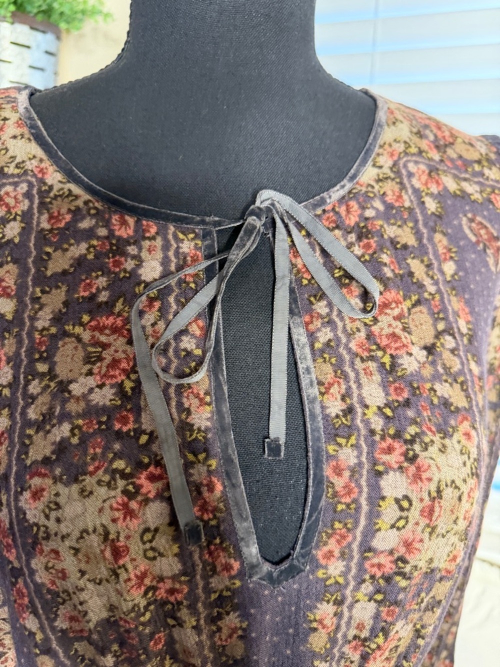 Free People Bridgette Boho Floral Patchwork Peasant Dress - Picture 7 of 10